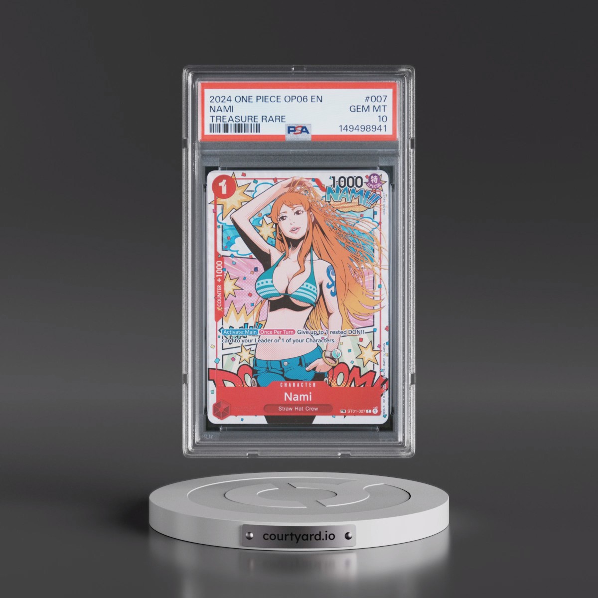 2024 Nami - One Piece One Piece OP06-Wings of the Captain PSA 10